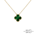 1 Motif Necklace - Green Malachite