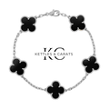 5 Motif Bracelet - White Onyx