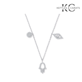 Evil Eye, Hamsa & Circle Pendant